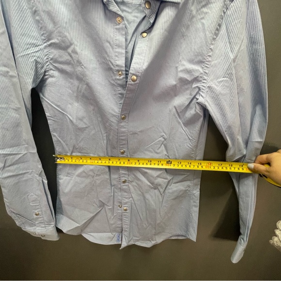COPY - Armani Exchange blue pinstripe button down collared business professiona… - Picture 12 of 12